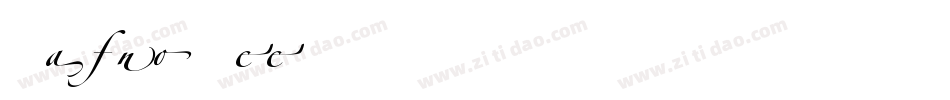 LTZapfino Three字体转换